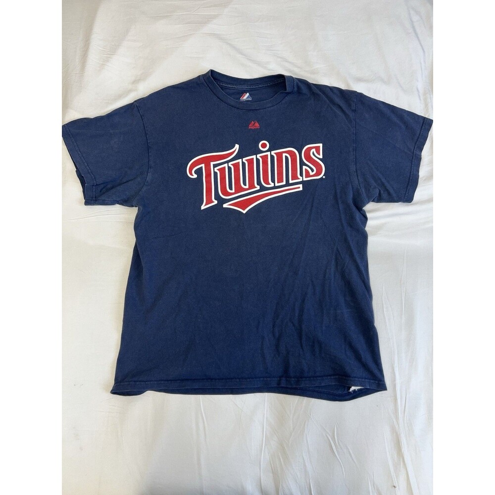 Minnesota Twins Shirt Mens Large Blue #22 Valencia Graphic Baseball MLB